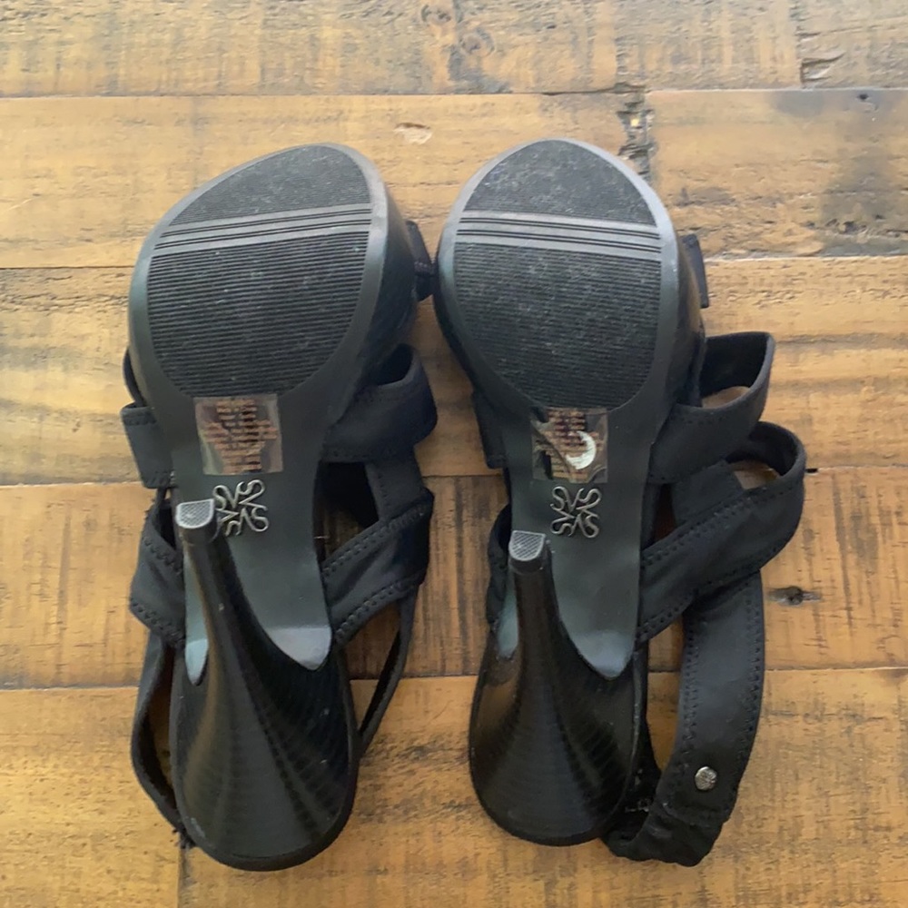 Strappy Black Heels - Picture 7 of 7